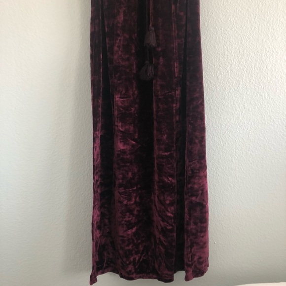 SOLD✨FREE PEOPLE Low Key Crushin Pomegranate Wine Dress - Picture 11 of 11